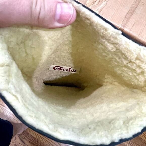 Golo Vintage Black Nylon/shearling Waterproof Boots. Size 9. - Picture 8 of 13